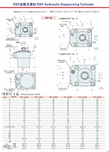 RSF Hydraulic Supporting Cylinder 